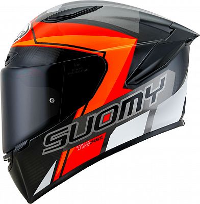 Suomy TX-Pro Glam Carbon, Integralhelm - Orange/Schwarz/Hellgrau/Weiß - XL von Suomy