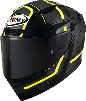 Suomy Track-1 Ninety Seven, Integralhelm - Matt Schwarz/Neon-Gelb - XXL von Suomy