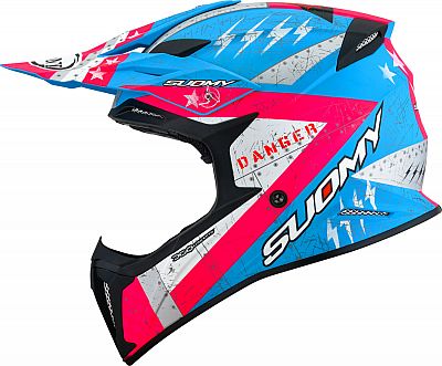 Suomy X-Wing Jetfighter, Motocrosshelm - Matt Pink/Schwarz/Hellgrau/Türkis - XL Suomy X-Wing Jetfighter, Motocrosshelm - Matt Pink/Schwarz/Hellgrau/Türkis - XL von Suomy
