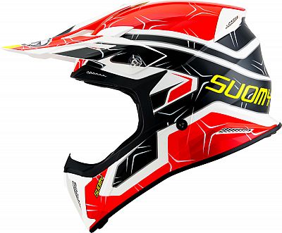 Suomy X-Wing Subatomic, Motocrosshelm - Schwarz/Rot/Weiß - XL von Suomy