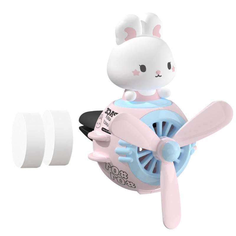Supatmul Auto Lufterfrischer Cartoon Tier-Pilot Automobil Diffusor rotierenden Propeller Luftauslass Lufterfrischer Parfü Car Perfume Auto Duft Parfü Aromatherapy Ornament von Supatmul