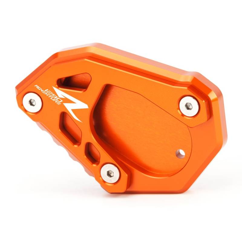 Motorrad Seitenständer Fit For 1290 Adventure R | S | T 2016-2020 2021 2022 2023 | 1290 Adventure 2014 2015 2016 Ständer Platte Passt Kickstand Side Stand 1290 Accessories Orange von Super Vici