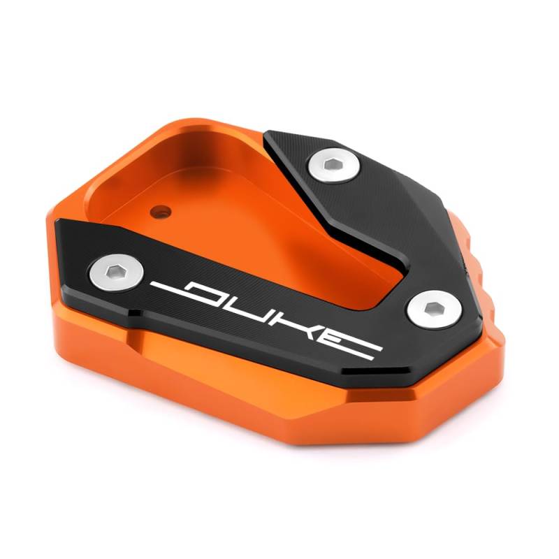 Vici Motorrad Black & Orange Seitenständer Fit For 790DUKE 2018-2024 | 890DUKE 2020-2024 990DUKE 2023 2024 | DUKE 790 890 990 Ständer Platte Passt Kickstand Pedale DUKE Accessories von Super Vici