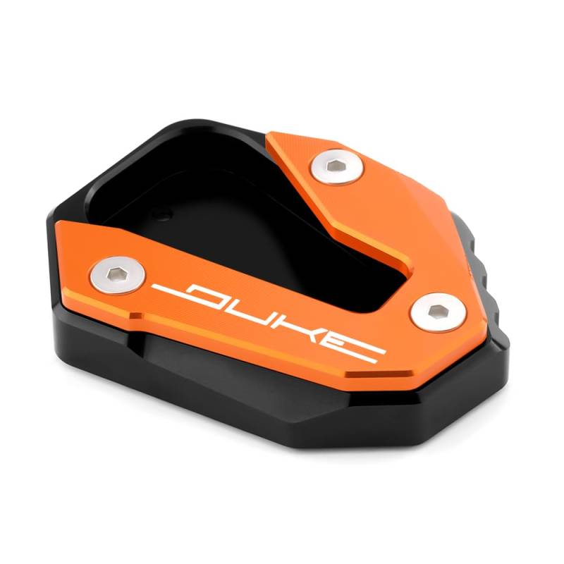 Vici Motorrad Orange & Black Seitenständer Fit For 790DUKE 2018-2024 | 890DUKE 2020-2024 990DUKE 2023 2024 | DUKE 790 890 990 Ständer Platte Passt Kickstand Pedale DUKE Accessories von Super Vici