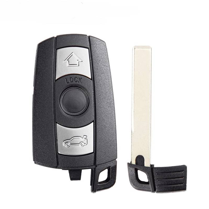 3-Tasten-Fernschlüssel Autoschlüssel Gehäuse Funkschlüssel Schale Smart Case für BMW 1 3 5 6 Serie E60 E70 E71 E72 E82 E87 E88 E89 E90 E91 E92 X5 X6 Autoschlüssel von Super1