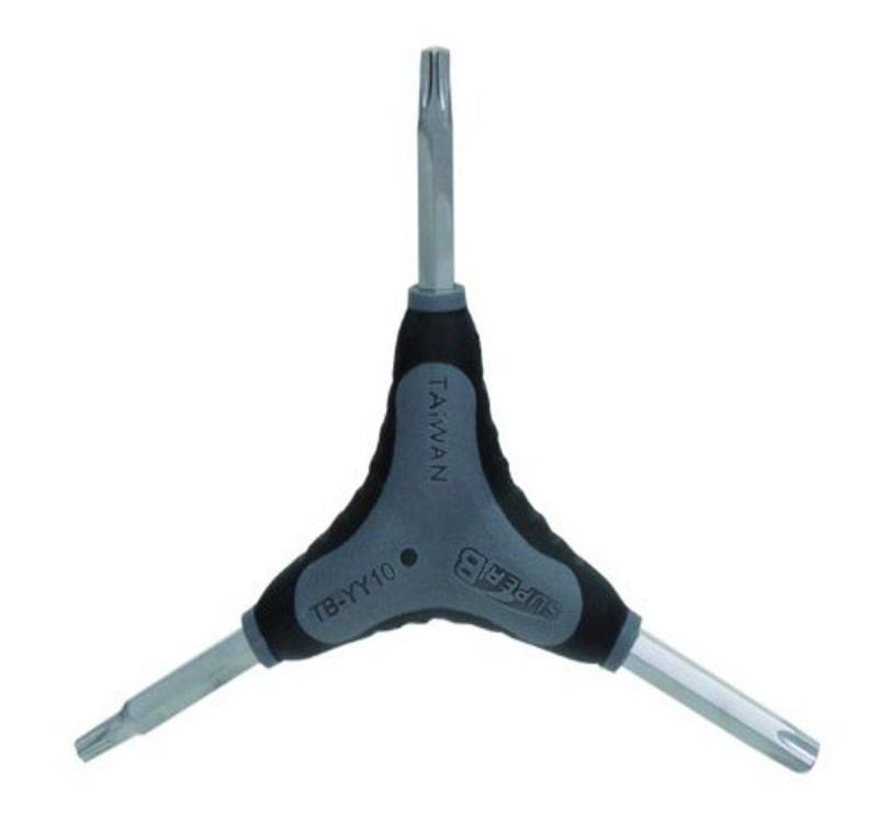 Super B Werkzeug Drei-Arm-Schlüssel, schwarz-grau, 880985, 10 von Super B