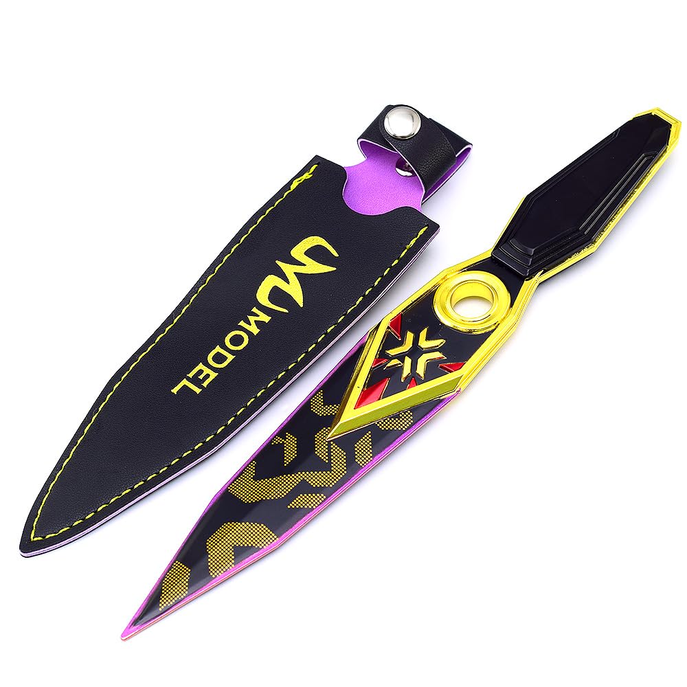Superbuybox Valorant Schwert, Karambitmesser, Kampfsport-Spiel-Kollektion, Schlüsselanhänger, Schreibtischdekoration, Rucksack-Anhänger, Geschenk (Valorant 2023 Champion Kunai Messer, 22,9 cm), von Superbuybox