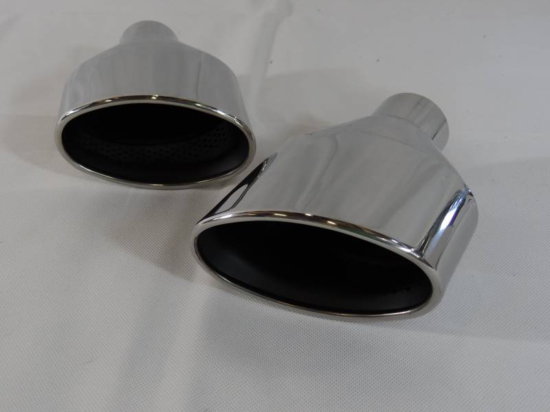 Edelstahl Endrohr Set 95x152mm oval mit ABE/EG-Betriebserlaubnis Audi RS4 RS6 TT RS Optik von SUPERSPORT von SUPERSPORT