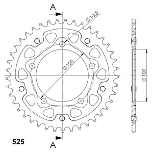 Stealth-Kettenrad Supersprox von Supersprox