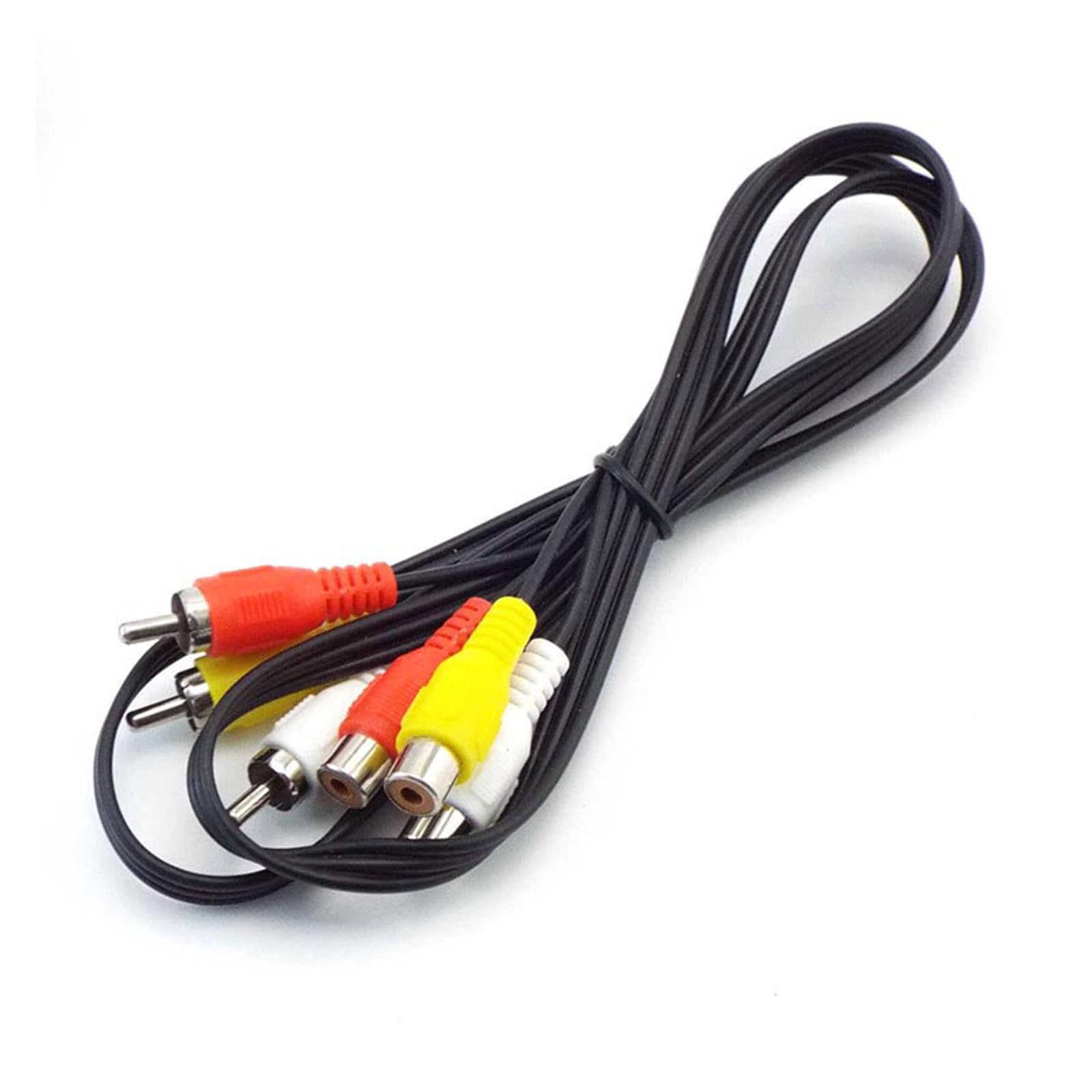 0,5 m 1 m 3 m 5 m 3 RCA-Stecker auf 3 RCA-Buchsen 3 RCA MF-Videokabelanschlüsse AV-Leitungsverlängerungskabel-Adapter for Heim-DVD-Player(1M) von Supkancl