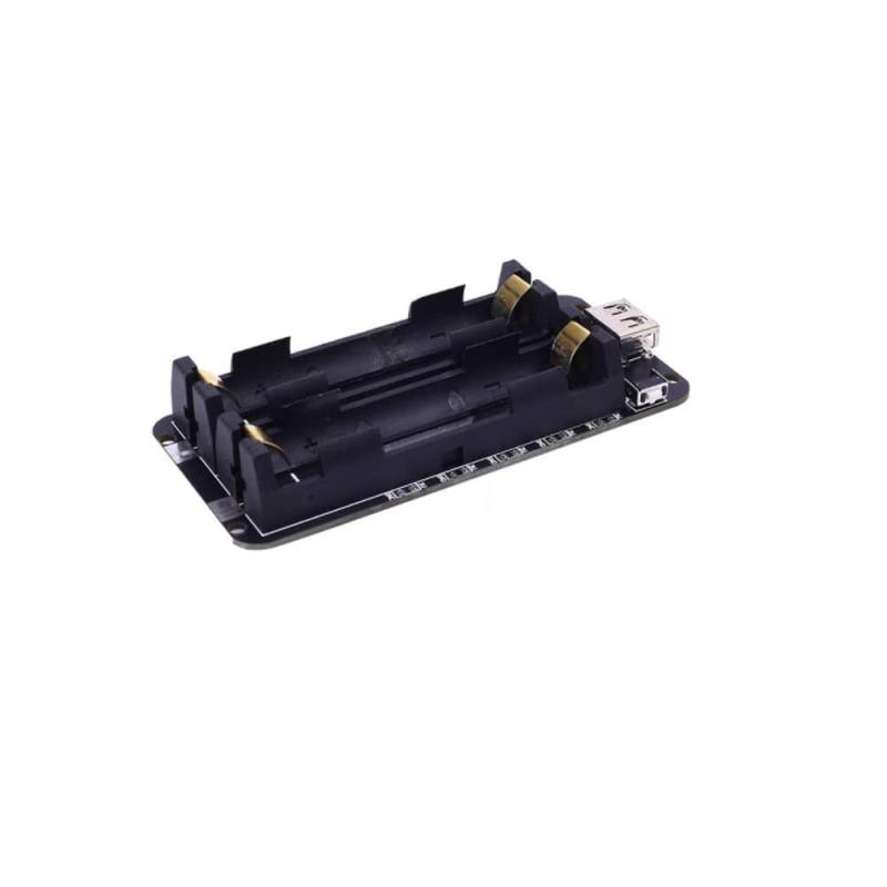 18650 Lithium-Batterie-Erweiterungsplatine 3 V / 5 V 2/4 Batterien Lithium-Batteriehalter Mobile Power Shell USB-Ausgang mit Anzeige(2 Batteries) von Supkancl