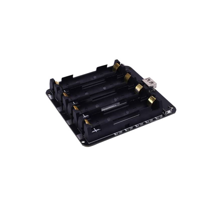 18650 Lithium-Batterie-Erweiterungsplatine 3 V / 5 V 2/4 Batterien Lithium-Batteriehalter Mobile Power Shell USB-Ausgang mit Anzeige(4 Batteries) von Supkancl