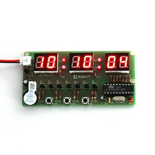 C51 Elektronische Uhr Kit DIY 6 Bit/4 Bit Digital Tube LED Display Elektronische Komponenten Schweißbohrer Schaltung(6 Bits) von Supkancl