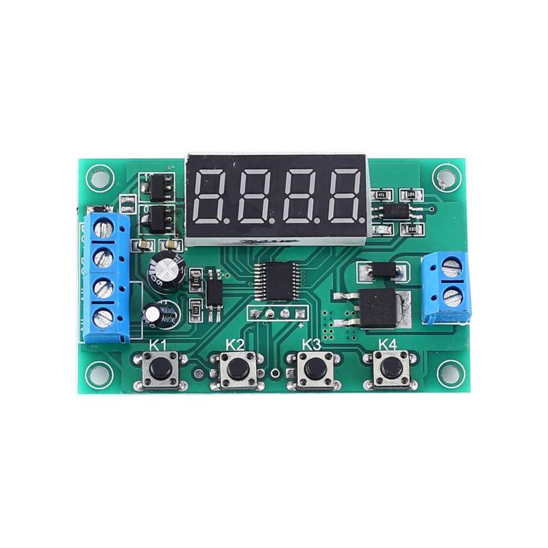 DC 12V 24V 10A MOS FET Triggerschalter Antriebsmodul LED Digitale Zeitverzögerung Triggerzyklus Timer Verzögerung DIY Timing Steuermodul(Standard Version) von Supkancl