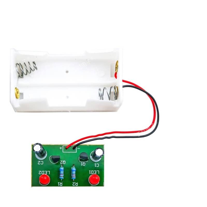 DIY Blinkendes LED-Kit Elektronische Schaltungen Multivibrator IC-Schweißtrainingssuite DIY Löten Teach Training IC-Teile von Supkancl