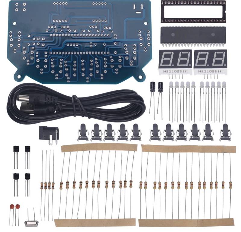 DIY Game Board Kit Whack-A-Mole Spiel MCU Chip Rapid Response Memory Training DC 5V Elektronisches Löttraining Rote LED von Supkancl