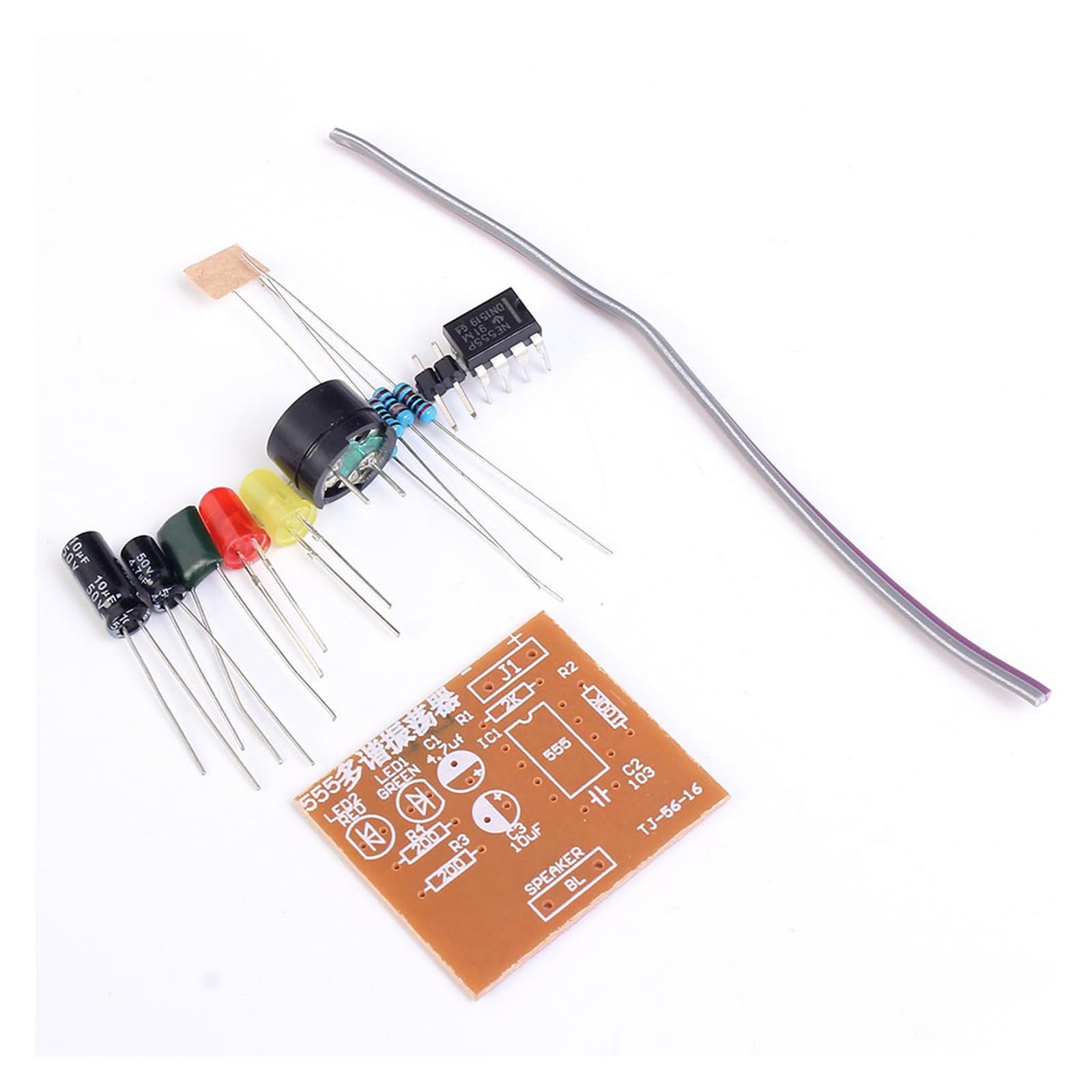 DIY-Kit 555 Multibrator Suite NE555 Stabile Schaltung Praktisches Training for die elektronische Produktion Dual-Flash-LED-Teile DIY-Kit 555 Multibrator Suite NE555 Stabile Schaltung Praktisches Training for die elektronische Produktion Dual-Flash-LED-Teile von Supkancl