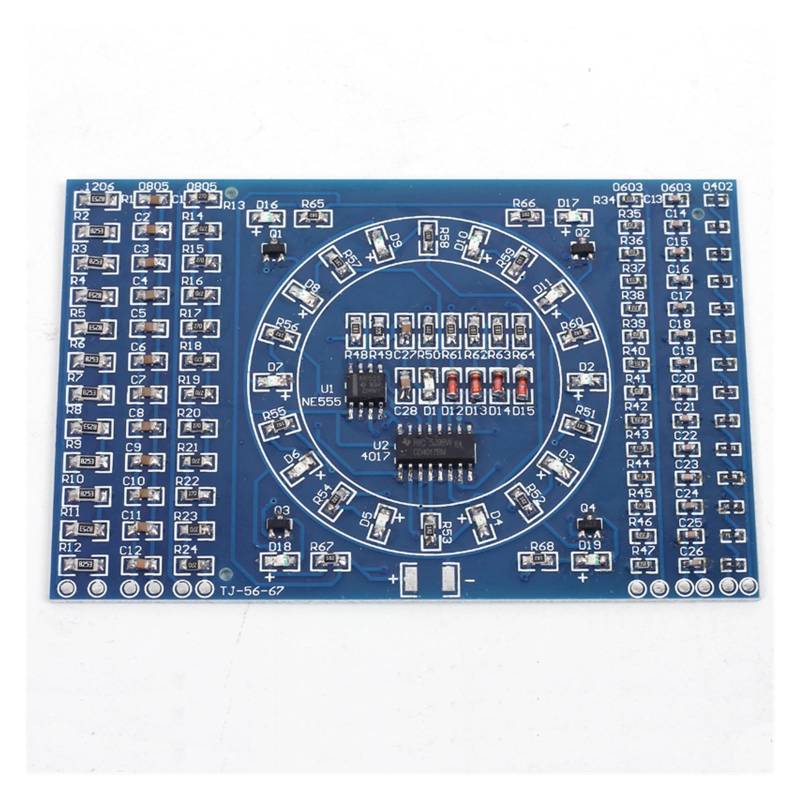 DIY Kit SMD Rotating Flashing LED Components Eletronicos Solder Board Skill Electronic DIY Kit Circuit Training Suite von Supkancl