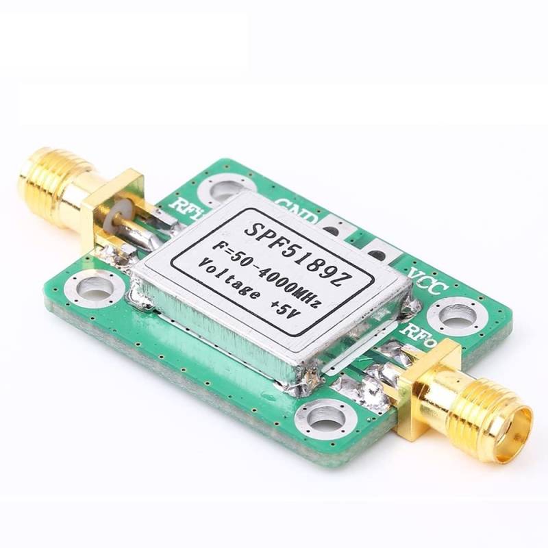 LNA 50–4000 MHz RF Low Noise Amplifier Signal Receiver SPF5189 NF 0.6dB mit Abschirmgehäuse LNA RF Verstärkermodul von Supkancl