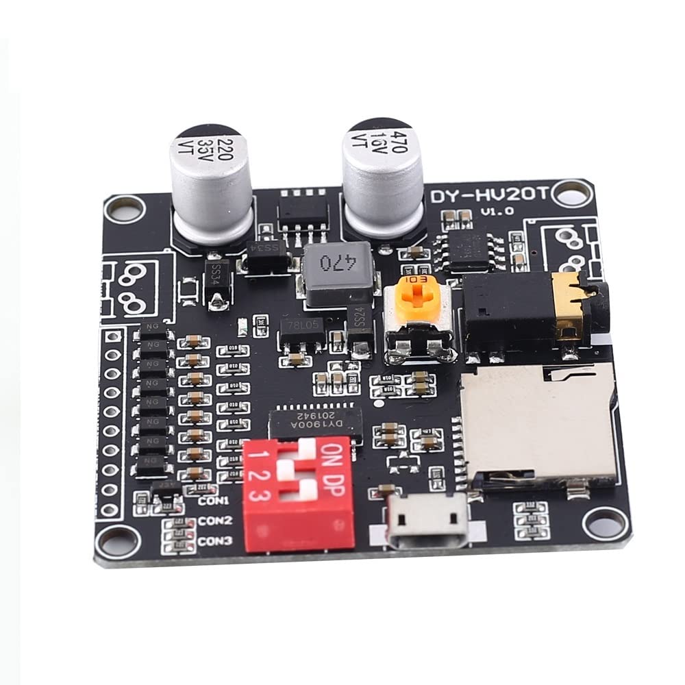 Supkancl DC 12 V 24 V Sprachwiedergabemodul Digitales Verstärkermodul TF-Kartensteckplatz Mono 20 W 8 Ohm MP3 WAV UART-Controller for Arduino Supkancl DC 12 V 24 V Sprachwiedergabemodul Digitales Verstärkermodul TF-Kartensteckplatz Mono 20 W 8 Ohm MP3 WAV UART-Controller for Arduino von Supkancl