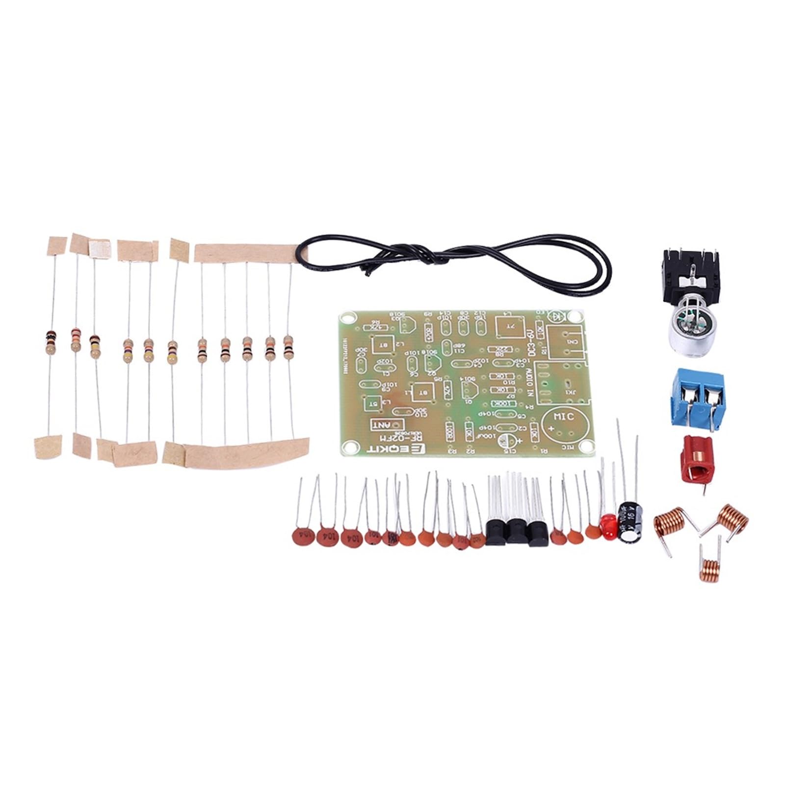 Supkancl DC 3-6V Funksender DIY Kit 88-108MHz Frequenzmodulation Funkmikrofon Senderplatine Supkancl DC 3-6V Funksender DIY Kit 88-108MHz Frequenzmodulation Funkmikrofon Senderplatine von Supkancl