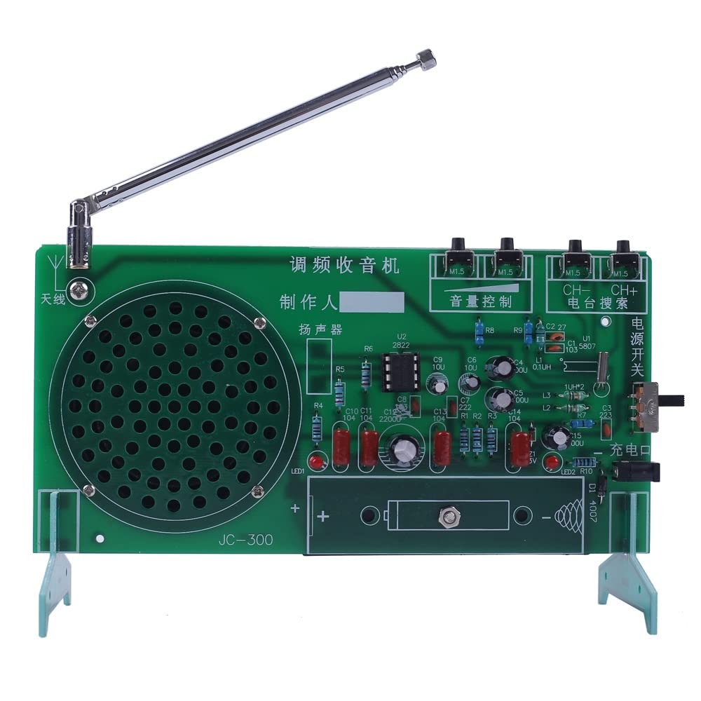Supkancl DIY FM Radio Kit RDA5807 FM Stereo Radio Empfängermodul TDA2822 Leistungsverstärker 87-108M Elektronisches Löten Physiktraining Supkancl DIY FM Radio Kit RDA5807 FM Stereo Radio Empfängermodul TDA2822 Leistungsverstärker 87-108M Elektronisches Löten Physiktraining von Supkancl