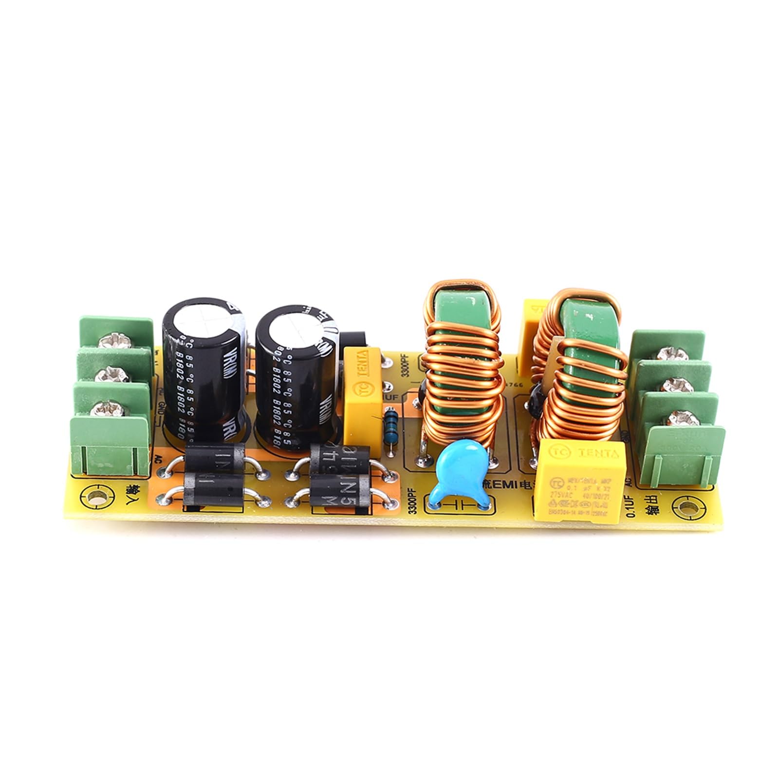 Supkancl EMI-Elektromagnetisches Interferenz-Filtermodul AC 25A/18A/8A Leistungsfilter Anti-Interferenz for Verstärkermodul(8A Power Filter) von Supkancl