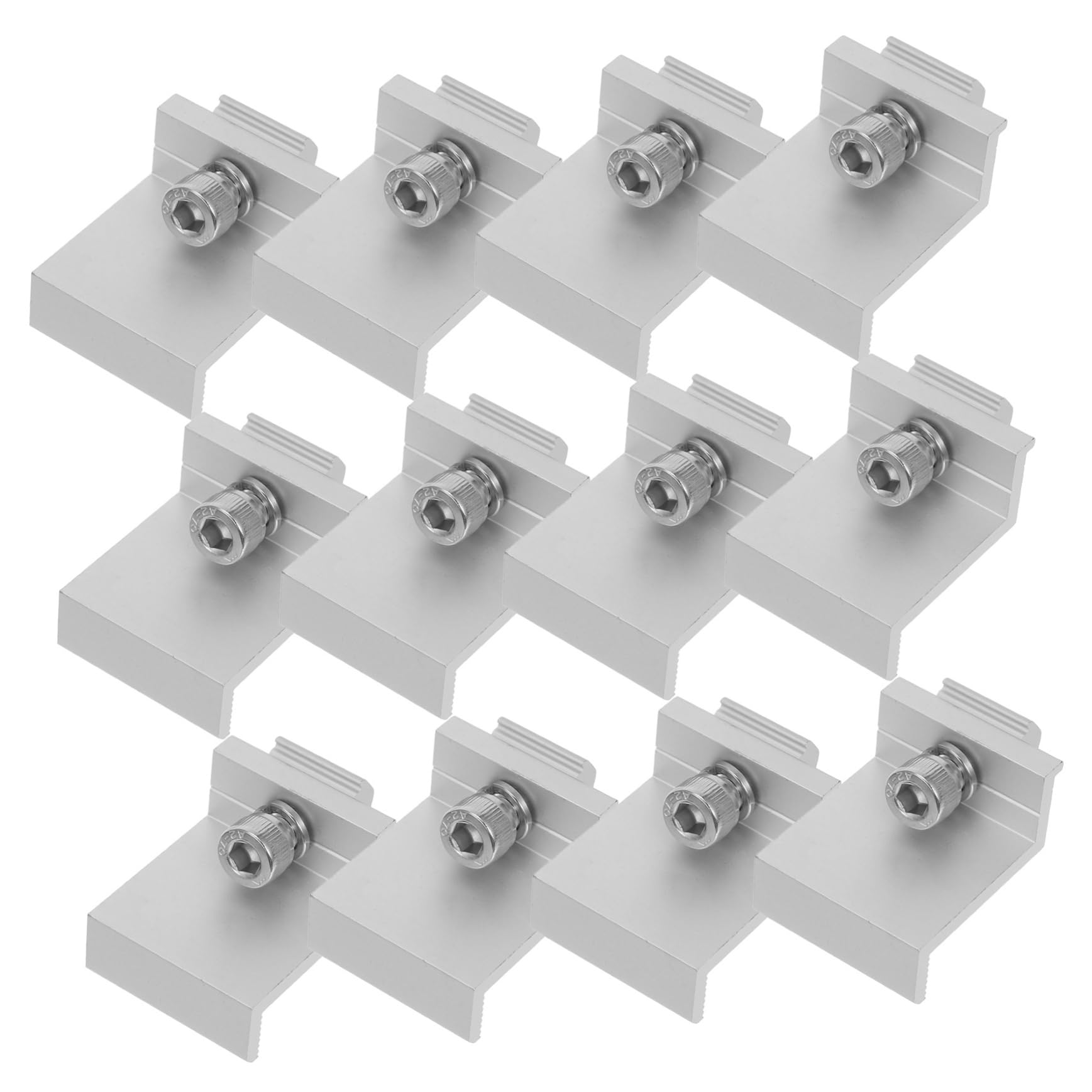 SUPVOX 12 Stück Seite Brikettierungsbaugruppe im Freien montiert Klammern montieren Photovoltaik Montage Halterungen für Dachträger Solar-Endklemme Clip für Solarpanel Aluminiumlegierung SUPVOX 12 Stück Seite Brikettierungsbaugruppe im Freien montiert Klammern montieren Photovoltaik Montage Halterungen für Dachträger Solar-Endklemme Clip für Solarpanel Aluminiumlegierung von Supvox