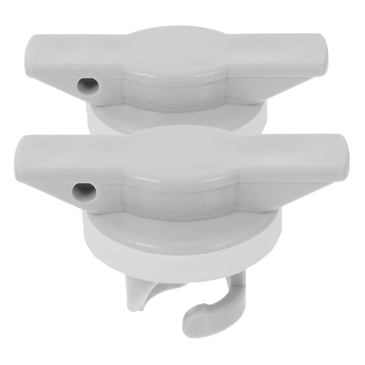 SUPVOX 2 Stück Gummi -Boot -Luftventilabdeckung Plastikkajakstopfen Bootscupper -Abflussventil Lochstopfen für Kajak-Attika Ventiladapter Gummiableerstange Kajakzubehör PVC Weiß von Supvox