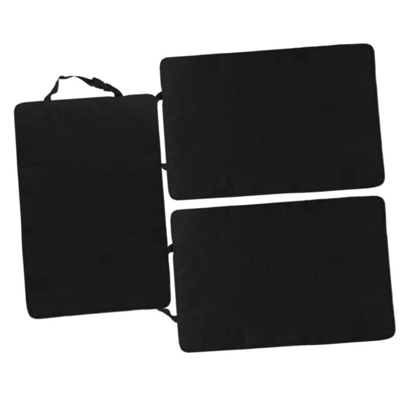 Supvox 3 Stück Kickpad Rücksitz-Auto-Organizer Kindersitzschutzbeamter Anti-Kick-pad Für Autositze Autobiersitz Beschützer Trittschutz Für Den Rücksitz des Autos Oxford-Stoff Black von Supvox