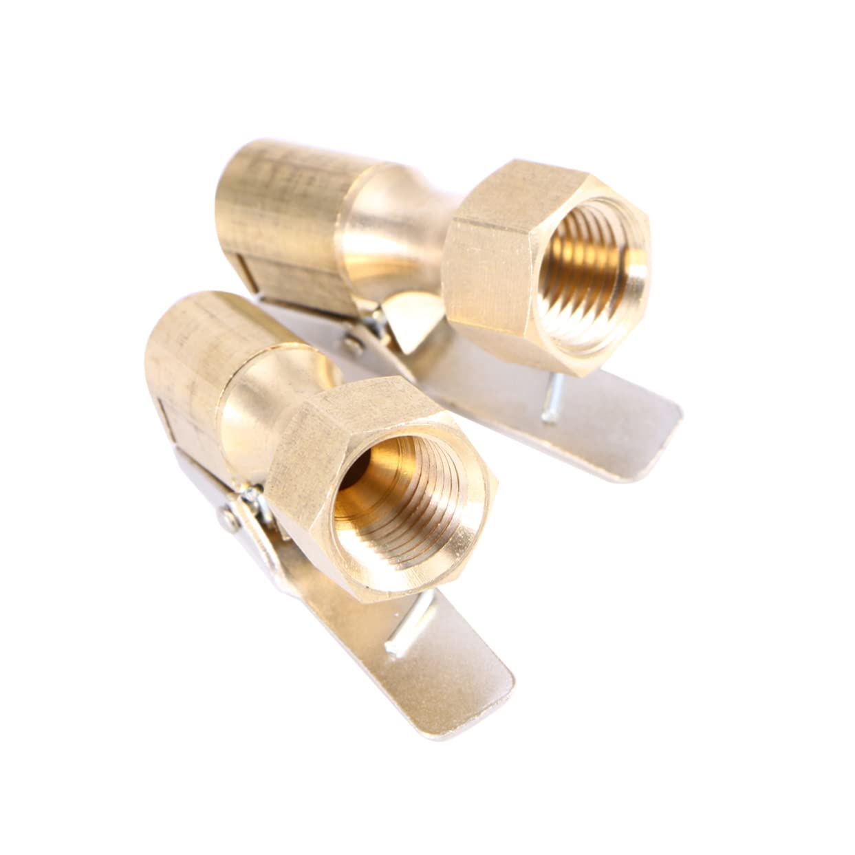 Supvox 2 Stücke Reifen Quick Connect Adapter für Luftpumpe Air Chuck Clip Heavy Duty Messing Für-dauerhaften Einsatz Supvox 2 Stücke Reifen Quick Connect Adapter für Luftpumpe Air Chuck Clip Heavy Duty Messing Für-dauerhaften Einsatz von Supvox