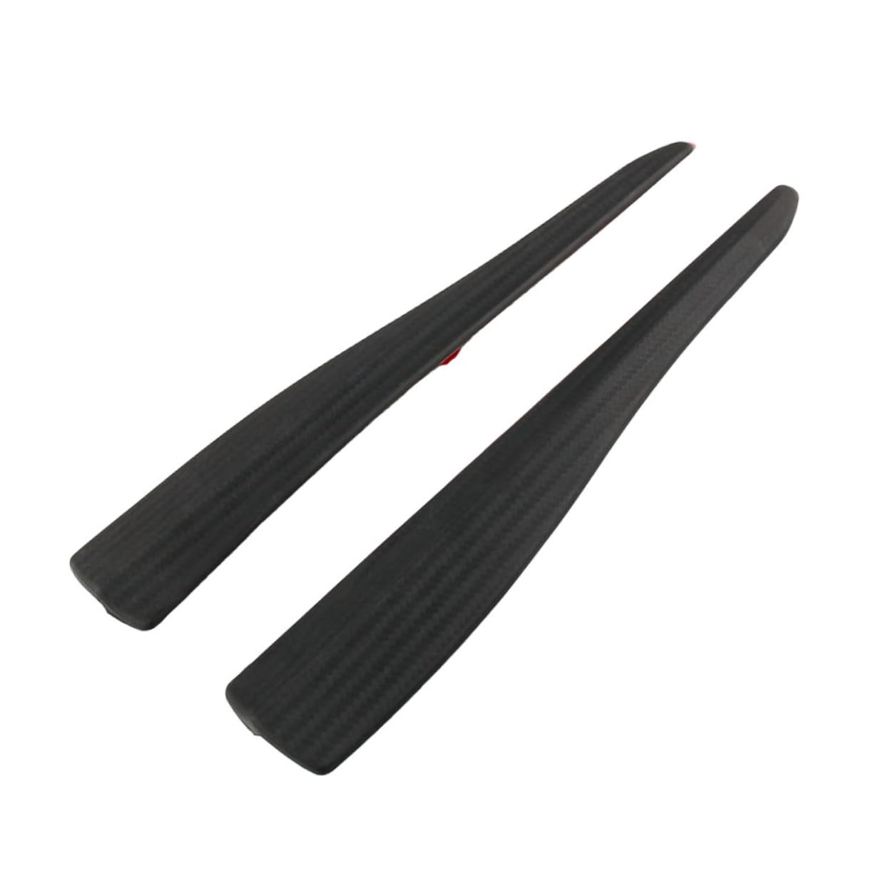 Supvox 28 cm Schwarzer Carbonfaser-Auto-dekorstreifen 2 Stück Auto-stoßstangenschutz Kratzstreifen Auto-PVC-schutzstreifen von Supvox