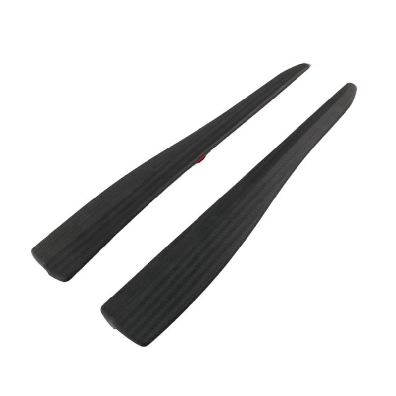 Supvox 28 cm Schwarzer Carbonfaser-Auto-dekorstreifen 2 Stück Auto-stoßstangenschutz Kratzstreifen Auto-PVC-schutzstreifen von Supvox