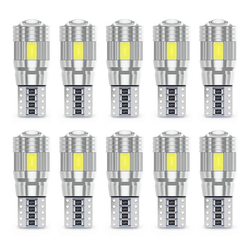 Auto LED Innenbeleuchtung,10 Stück 180 Lumen Auto Innen Beleuchtung 12V 1.7W LED Auto 5630 SMD Innenraumbeleuchtung LEDs mit EIN/AUS Schalter für Auto LKW Wohnmobil Van Bus Caravan Boat, Grün von Surakey