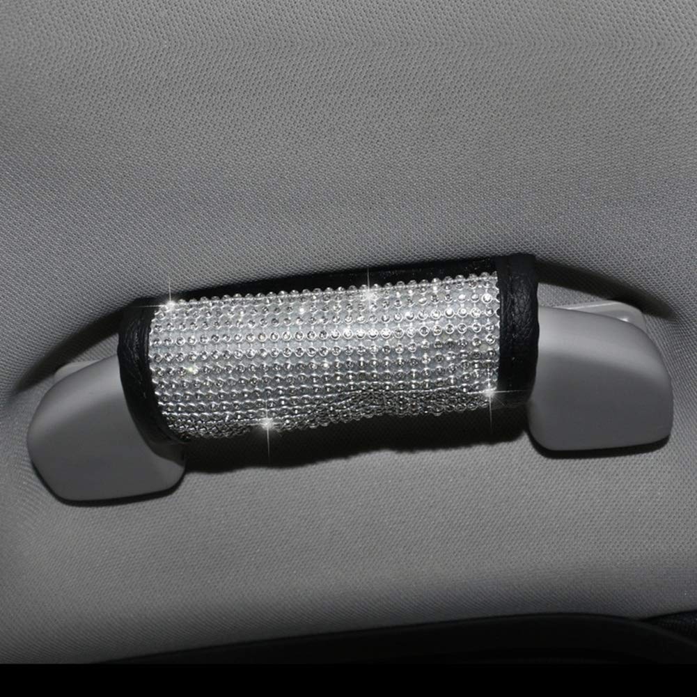 Bling Kristall Auto Dachgriff Abdeckung,Bling Bling Autozubehör Innenraum Frauen,Luxuriös Glitzer Diamant Universal Auto Innenraum Dekoration Bling Kristall Auto Dachgriff Abdeckung,Bling Bling Autozubehör Innenraum Frauen,Luxuriös Glitzer Diamant Universal Auto Innenraum Dekoration von Surakey
