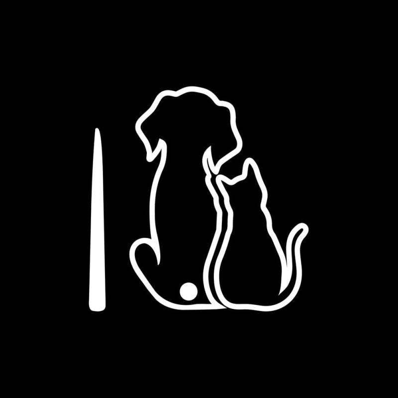 Katzen Hunde Wischer Aufkleber für Heckscheibe, Reflektierend Wasserdicht Scheibenwischer Aufkleber Lustiger Cartoon Kätzchen Winkender Schwanz Auto Aufkleber Tier Aufkleber für Wand Laptop Handy von Surakey