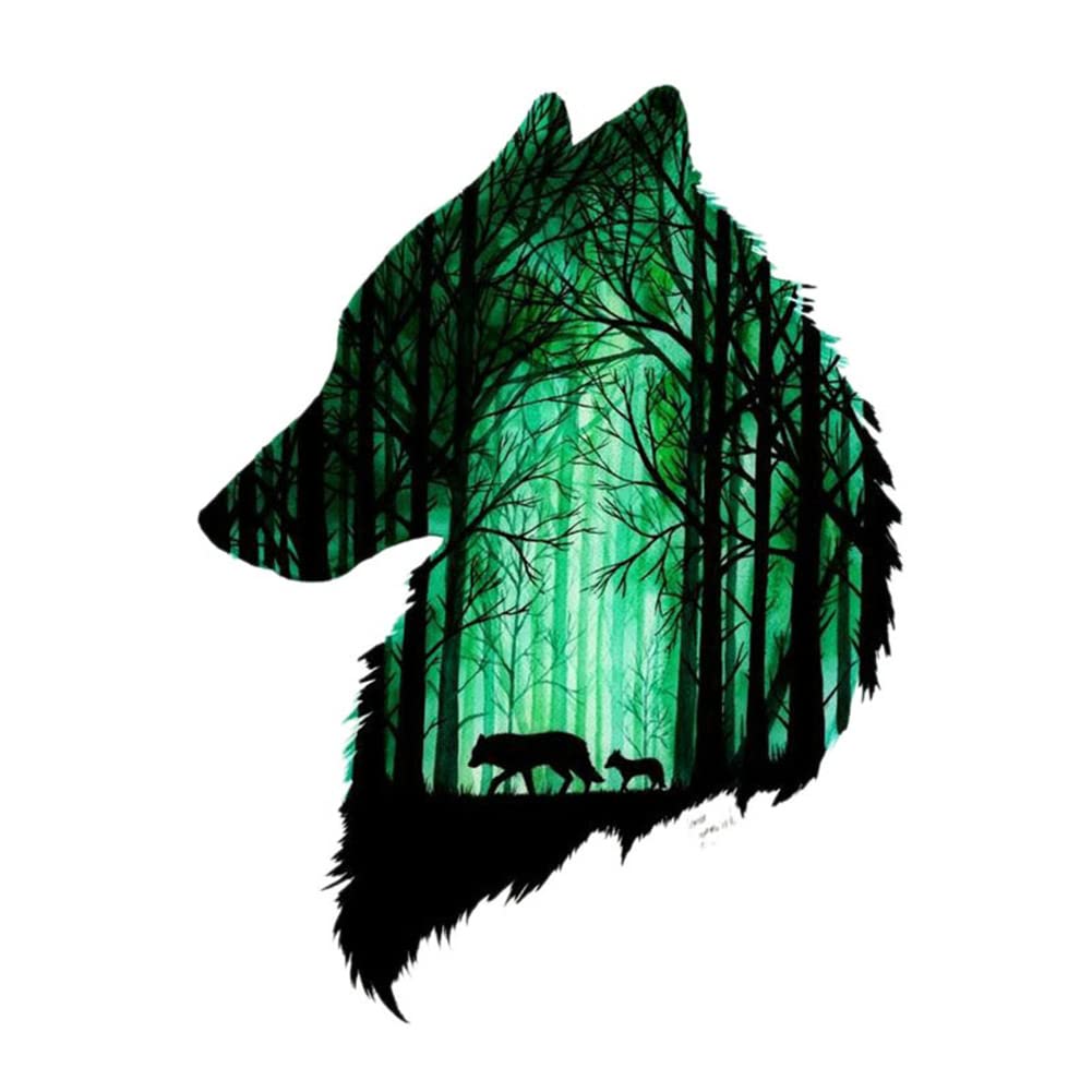 Wolf Kopf Auto Aufkleber,2 Stück Reflektierende Wolf Vinyl Aufkleber, 3D Wolf Realistisch Aufkleber Selbstklebende Wasserdichte Motorhaube Aufkleber Auto Fenster Karosserie Emblem Sticker Auto Styling Wolf Kopf Auto Aufkleber,2 Stück Reflektierende Wolf Vinyl Aufkleber, 3D Wolf Realistisch Aufkleber Selbstklebende Wasserdichte Motorhaube Aufkleber Auto Fenster Karosserie Emblem Sticker Auto Styling von Surakey