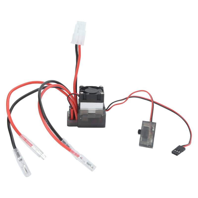 360A ESC Elektrischer Geschwindigkeitsregler, RC Brushed ESC mit Kühlkörper aus Aluminiumlegierung und Lüfter, kompatibel mit 1/10 RC Crawler Car Arm Hand von Surebuy