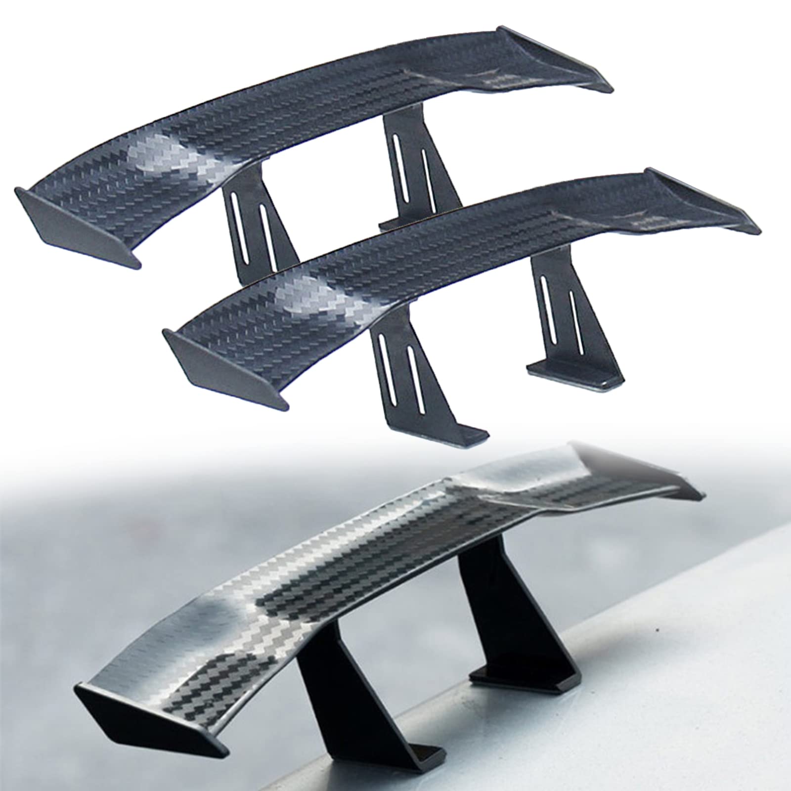 2 Stück Universal Auto Mini Spoiler Wing, Auto Mini Spoiler Wing, Auto Mini Heckspoiler Flügel Ohne Perforation, Kann für Dekoration, Fahrzeugstabilität, Allgemeine Verwendet Werden 2 Stück Universal Auto Mini Spoiler Wing, Auto Mini Spoiler Wing, Auto Mini Heckspoiler Flügel Ohne Perforation, Kann für Dekoration, Fahrzeugstabilität, Allgemeine Verwendet Werden von Srup