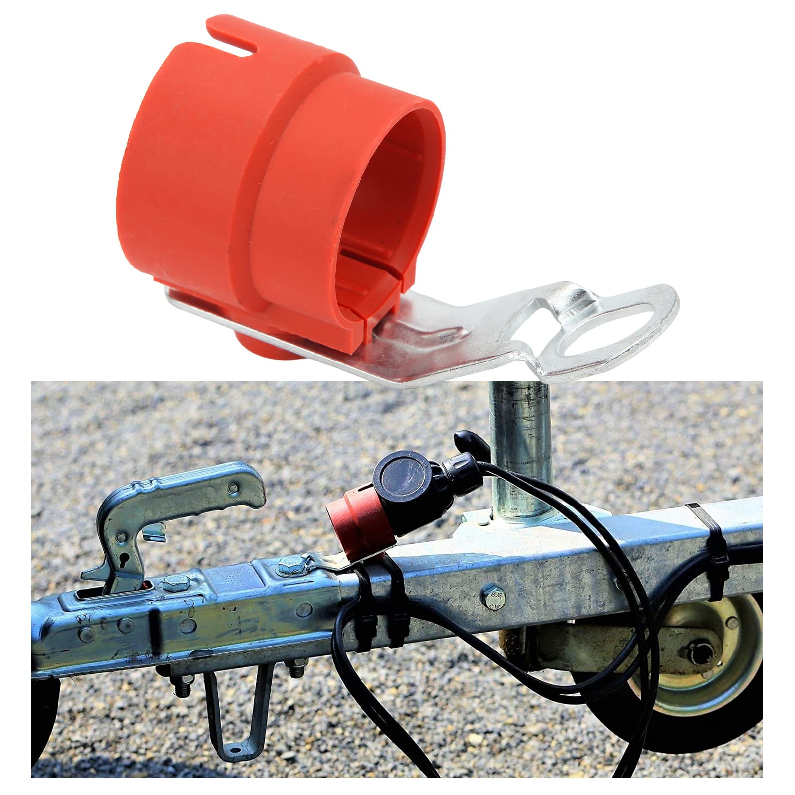 SustVita Universal Weatherproof Accessory, 7-13 Pin Connector Adapter and Trailer Plug Holder for Durability (Red) von SustVita