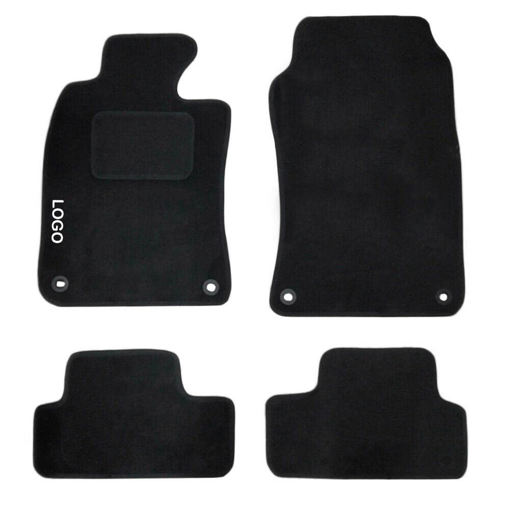 Auto-Fußmatten aus Teppich, mit 4 Clips zur Befestigung und Logo Auto-Fußmatten aus Teppich, mit 4 Clips zur Befestigung und Logo von Susy Shop