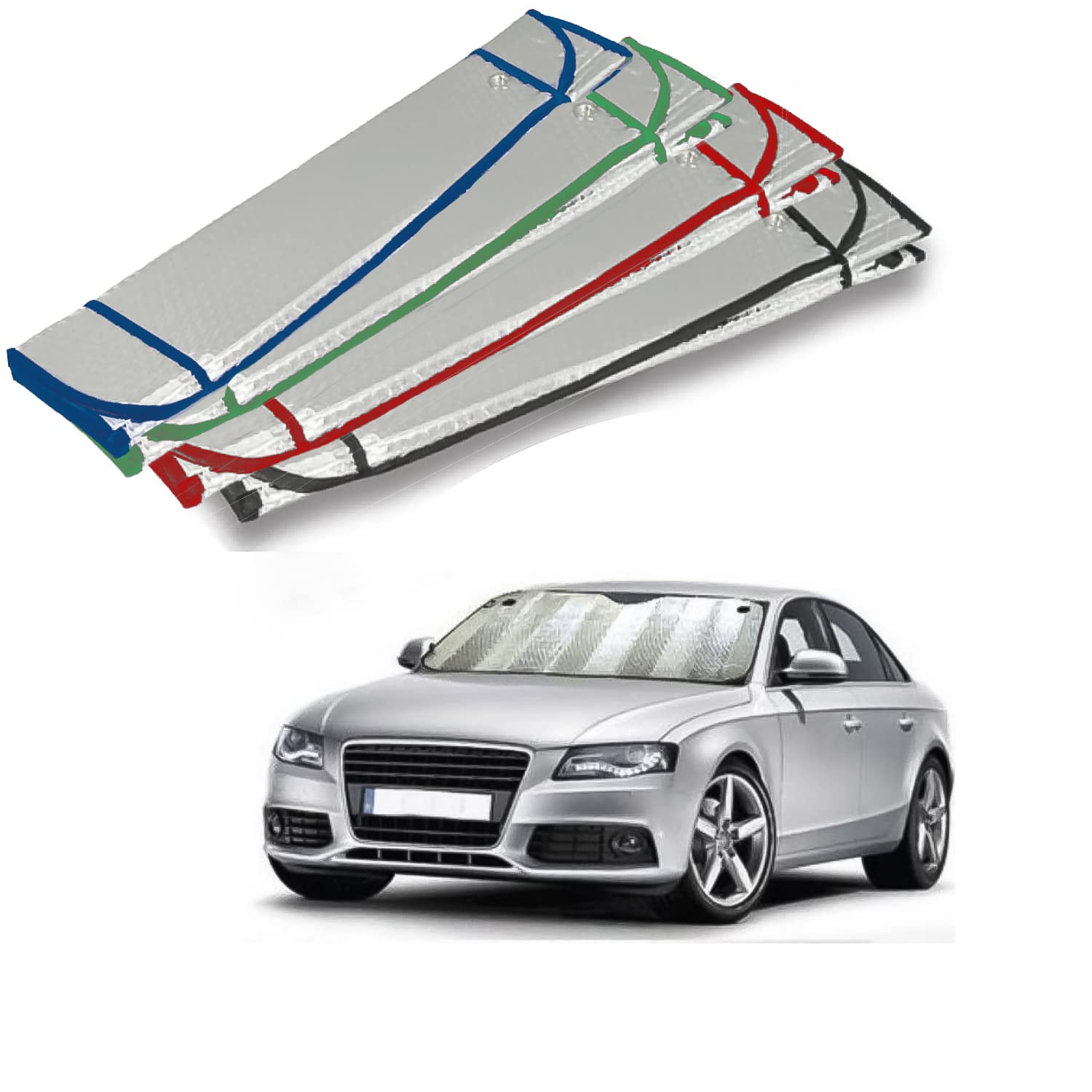 Sonnenschutz für Auto, Windschutzscheibe, Sonnenschutz für den Innenbereich, faltbar, mit elastischen und Saugnäpfen, Auto-Sonnenschutz, gegen UV-Strahlen, Sonnenschutz, Windschutzscheibe, (130 x 60) Sonnenschutz für Auto, Windschutzscheibe, Sonnenschutz für den Innenbereich, faltbar, mit elastischen und Saugnäpfen, Auto-Sonnenschutz, gegen UV-Strahlen, Sonnenschutz, Windschutzscheibe, (130 x 60) von Susy Shop