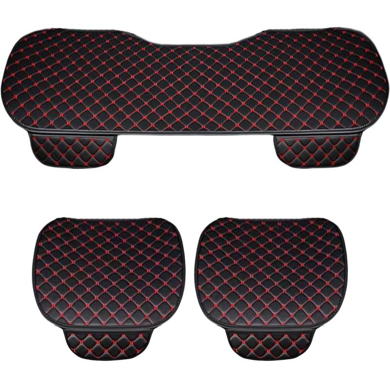 Susy Shop Universal-Sitzbezug für Auto, Schutz der Sitzfläche + Rückenlehne vorne, Protector Comfort Kissen für den Innenbereich (LS025 – nur Sitzfläche rot) von Susy Shop