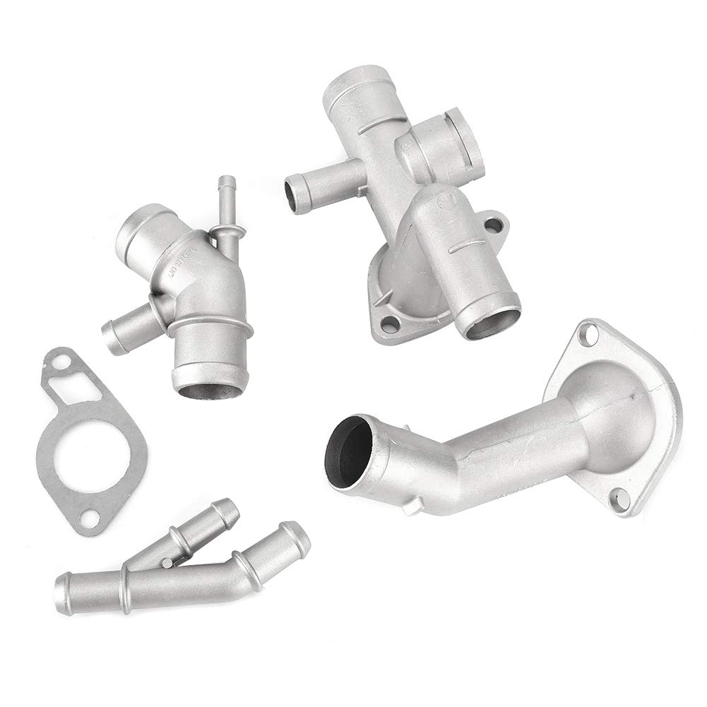 Kühlmittelflansch Kit, 4 Teile/satz Aluminium Motor Kühlmittelschlauch Flansch Kit Fit Für Mk4 1,8 T 2000-2005 06A121132A Kühlmittelflansch Kit, 4 Teile/satz Aluminium Motor Kühlmittelschlauch Flansch Kit Fit Für Mk4 1,8 T 2000-2005 06A121132A von Suuonee