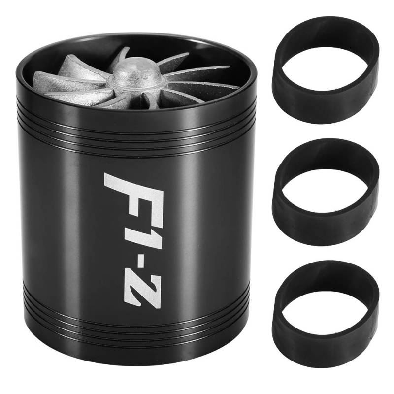 Suuonee Air Intake Turbo, Auto Air Intake Turbonator Doppelgebläse Turbine Super Gas Kraftstoff Saver Turbo[schwarz] von Suuonee