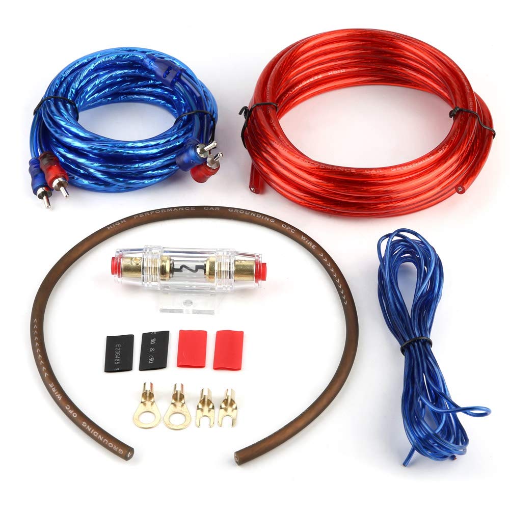 Suuonee Audio Verstärker Kabelsatz, Car Audio Subwoofer Verstärker Lautsprecher Installation Kabelsatz mit Sicherung von Suuonee