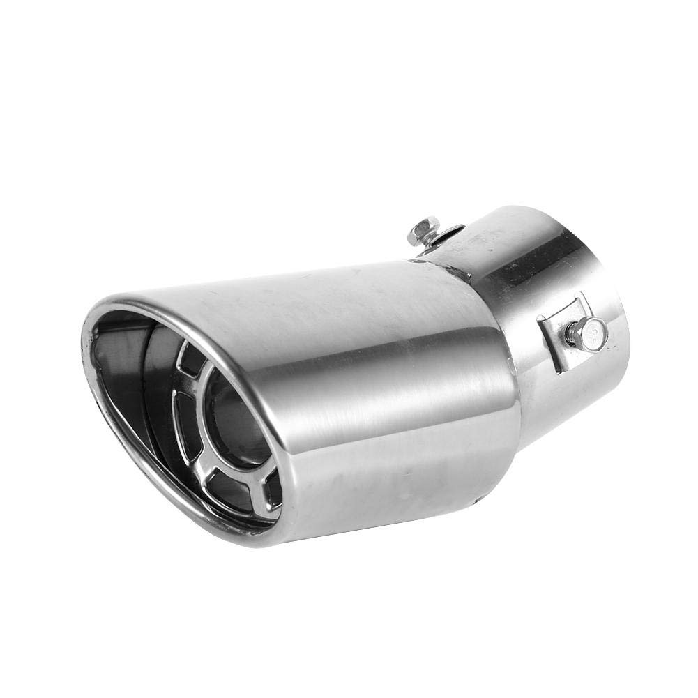 Suuonee Auspuffrohr, Universal Hinten Rund Edelstahl Auto Auspuff Endrohr Endrohr Trimmspitze von Suuonee