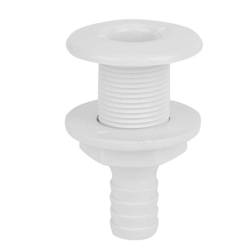 Suuonee Durch Hull Drain, 3 / 4in Kunststoff Marine Durch Hull Auspuffarmaturen Boat Drain Outlet Plug Weiß von Suuonee