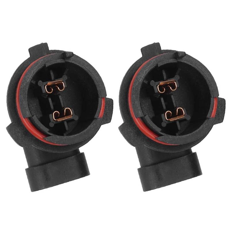 Suuonee 2Stk. Lampensockel, Fassung passend für Opel Astra mit H7-Lampe, 1226084, 9118046, Schwarz, Drucktaste, AUF-AUF-AN, Oberflächenmontage, 1 Weg, 2 Stk. von Suuonee