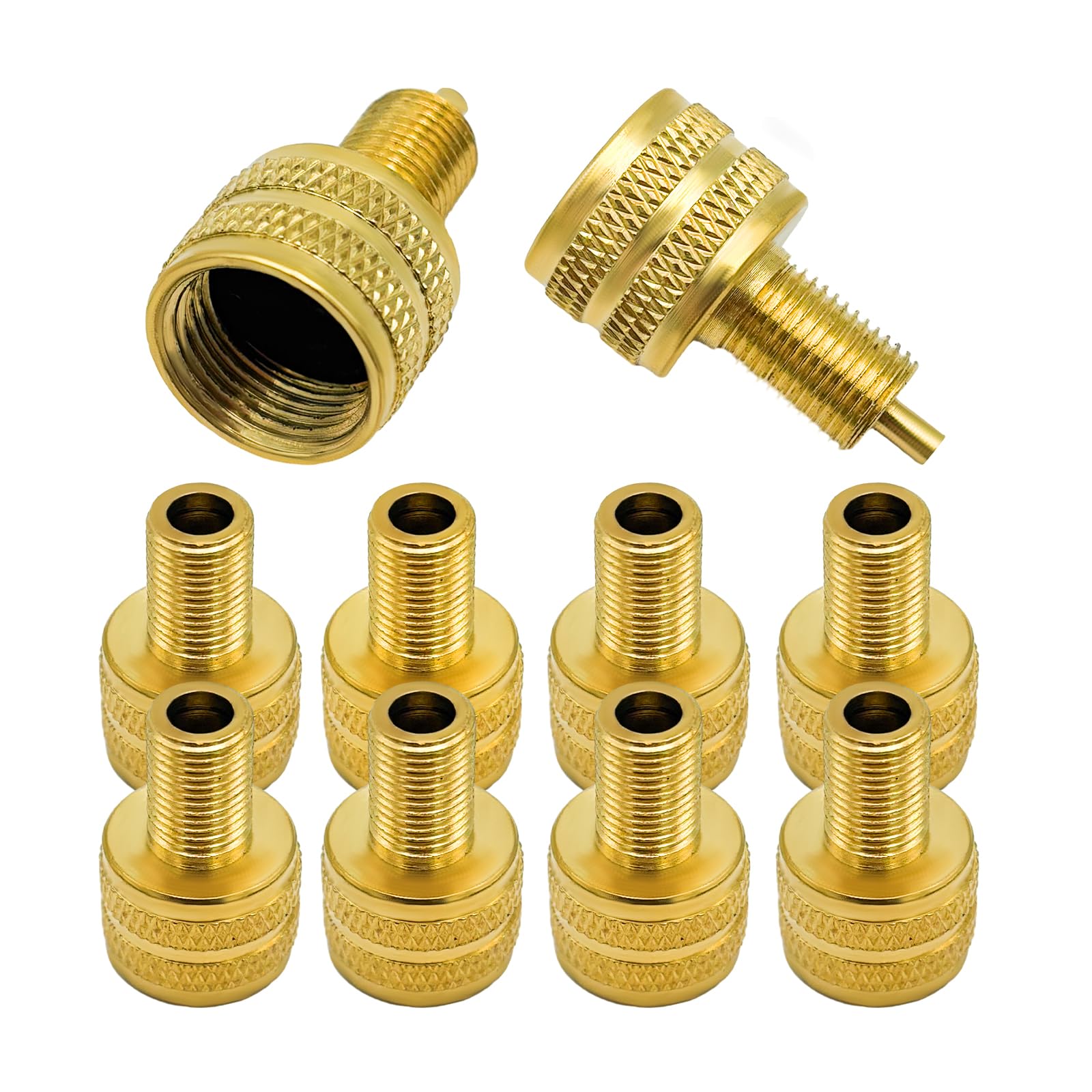Suvnie Reifenventiladapter mit großer Bohrung, Messing-Ventilschaftadapter, externer Reifenbohrungsventil-Reduzieradapter, Anschluss für LKWs, Riesenkran, universelles Auto-Zubehör, 10 Stück Suvnie Reifenventiladapter mit großer Bohrung, Messing-Ventilschaftadapter, externer Reifenbohrungsventil-Reduzieradapter, Anschluss für LKWs, Riesenkran, universelles Auto-Zubehör, 10 Stück von Suvnie
